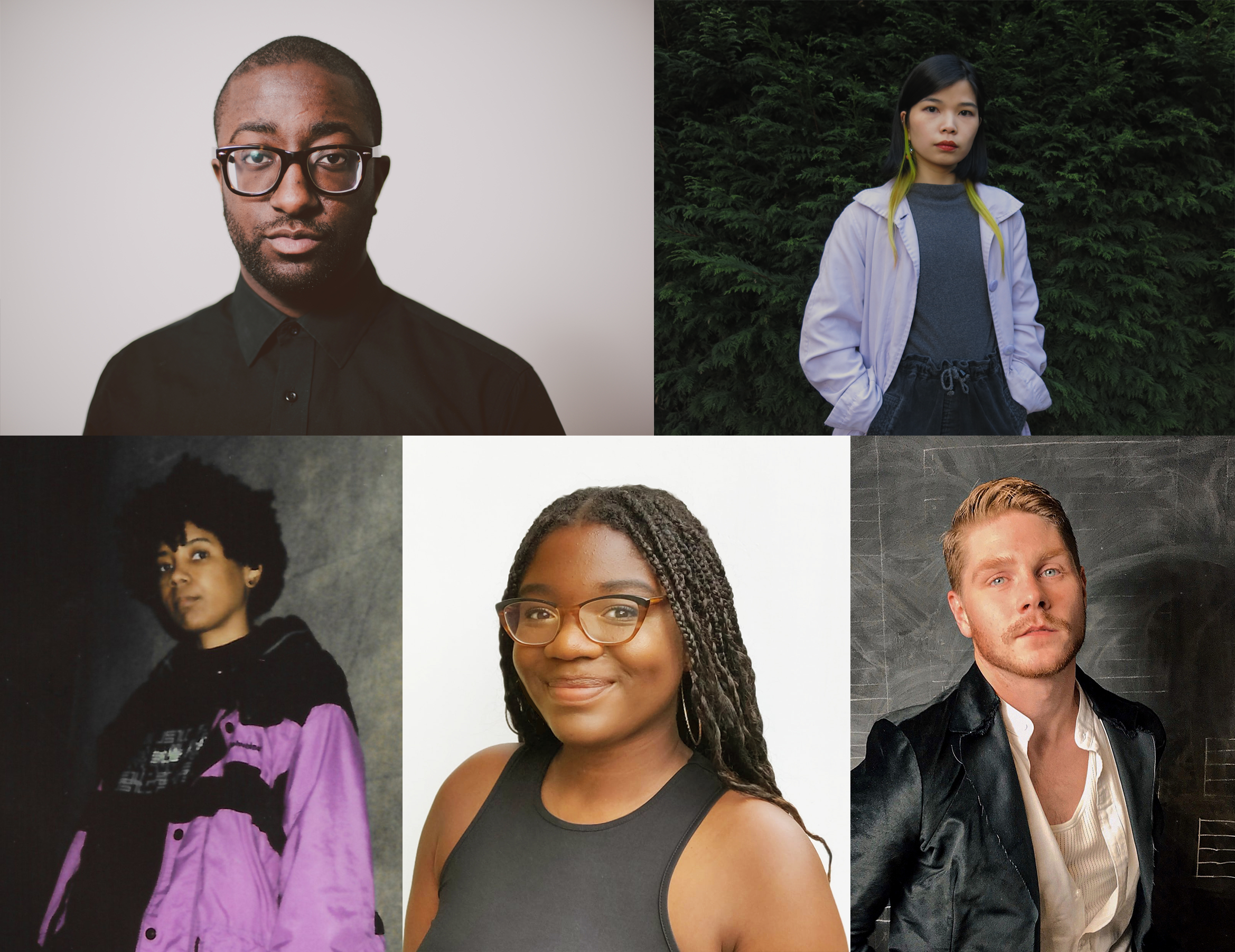 image of 5 artists selected for the XR lab